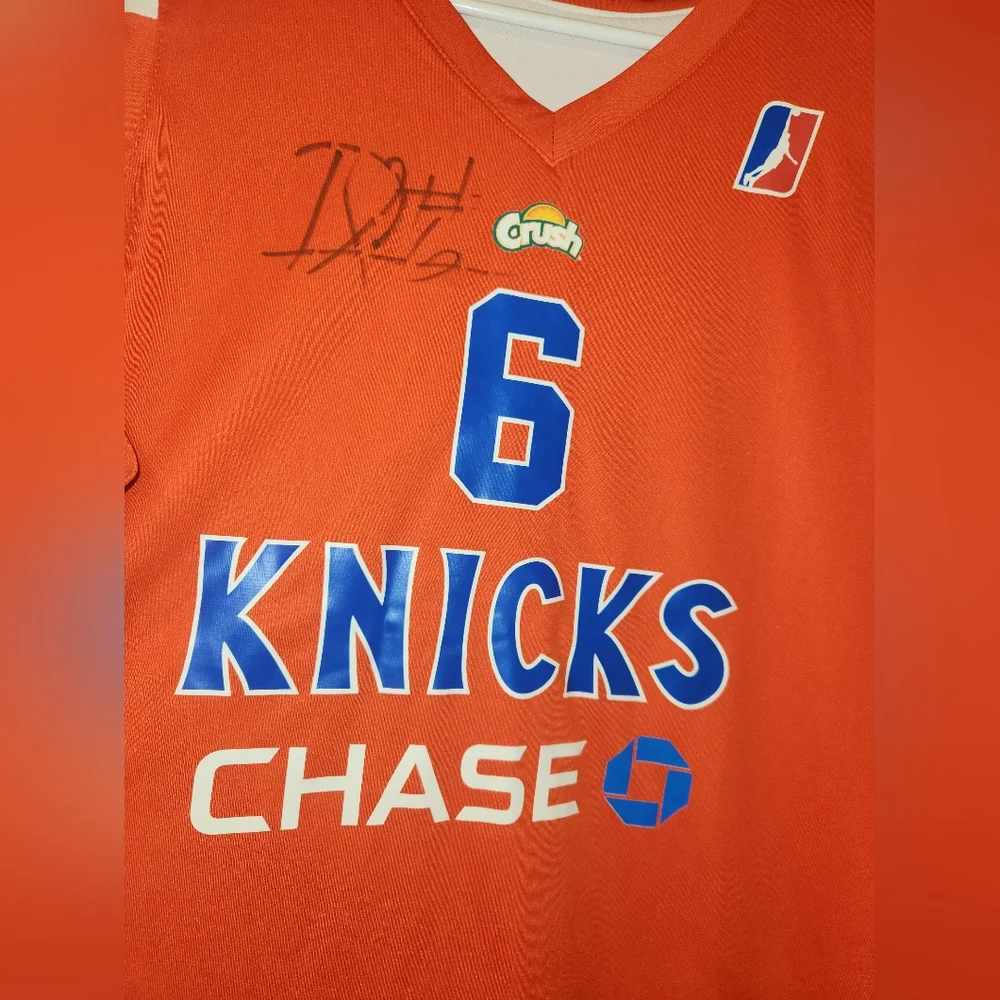 NBA G League Westchester Knicks Orange and Blue Jersey - Picture 2 of 9